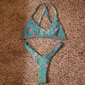 Floral Thong Bikini